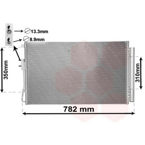 Radiator Aer Conditionat HYUNDAI SANTA FE 3 2012->2018 Radiator aer conditionat 2.4 16V-GDI - 3.3i benzina (680x430x12) TYPE HELLA Perioada 2012 2013 2014 2015 2016 2017 2018