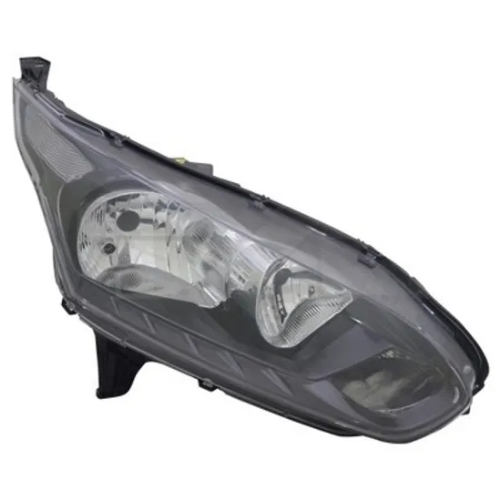 Faruri FORD TRANSIT CONNECT 2014-> Far reglaj electric negru (semnal alb si reflector cromat) (E) (DEPO) dreapta Perioada 2013 2014 2015 2016 2017 2018