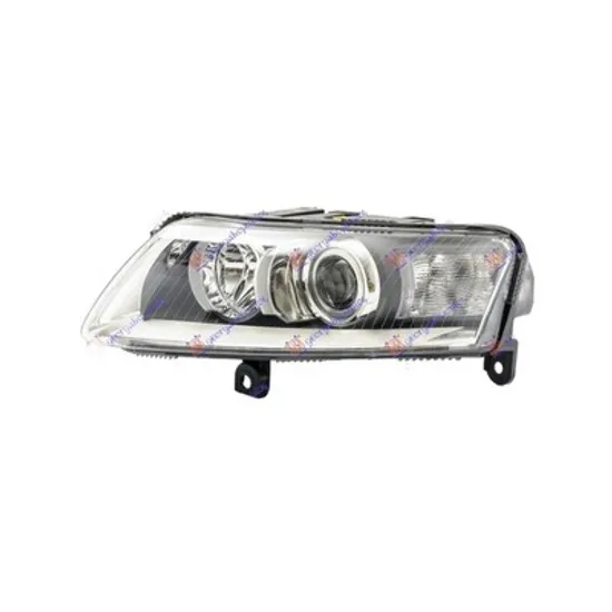 Faruri AUDI A6 C6 2004->2011 Far stanga, Xenon D2S+H7 cu reglaj electric cu motor (05.04-08.08) Perioada 2004 2005 2006 2007 2008