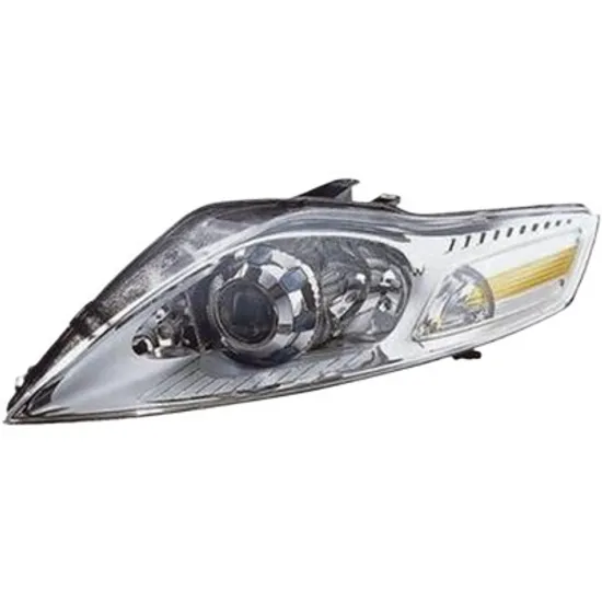 Far stanga FORD MONDEO 4 2007->2015 perioada 2009 2010 2011 2012 2013 2014 2015 pana la an de fabricatie 09/2010, cu motor reglaj, fara unitate de control Xenon, semnal galben, pentru vehicule cu lumini xenon, adaptiv, cu bec D1S/H1,