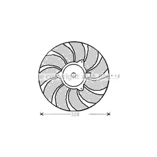 Ventilator motor STANGA SAAB 9-3 2002->2015 2.8 Turbo V6 169KW 230CP , pentru motor LP9 perioada 2005 2006 2007 2008 2009 2010 2011 2012 2013 2014 2015