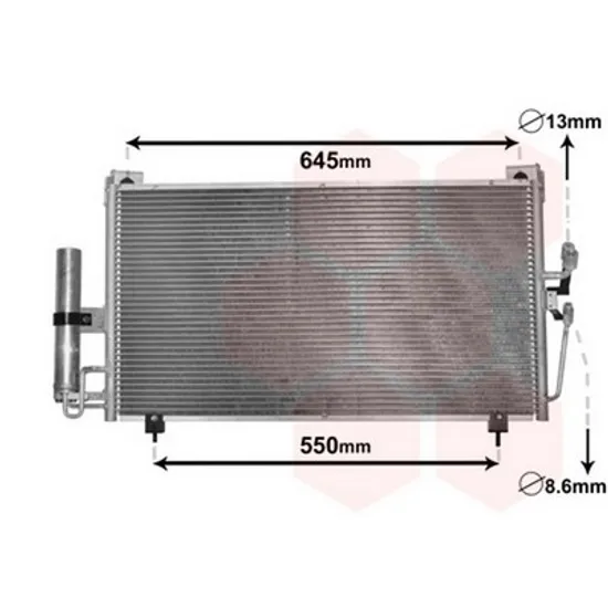 Radiator Aer Conditionat MITSUBISHI OUTLANDER 1 2001->2006 Radiator aer conditionat 67x36x17 2 0 - 2 4cc 16V Perioada 2003 2004 2005 2006
