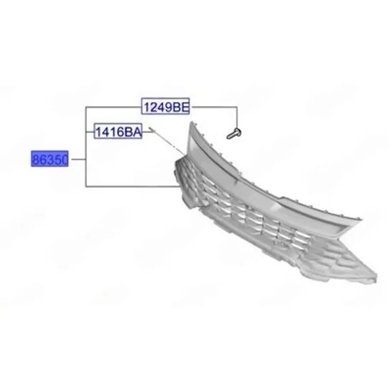 Grila Radiator KIA SPORTAGE 5 2021-> Grila radiator (O) Perioada 2022 2023 2024 2025