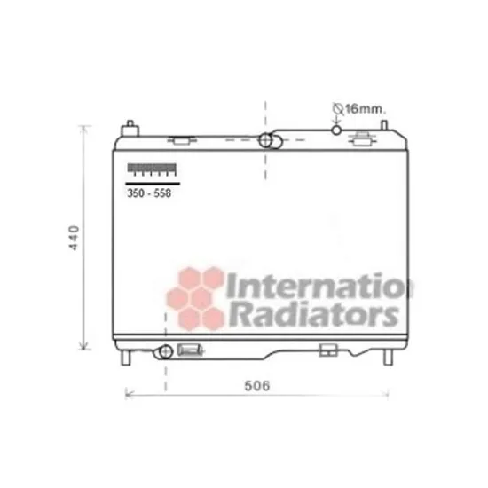 Radiator Motor FORD TRANSIT COURIER 2014-> Radiator apa pentru 1,4 - 1,5 - 1,6 TDCI (35x56) CV manuala Perioada 2014 2015 2016 2017 2018