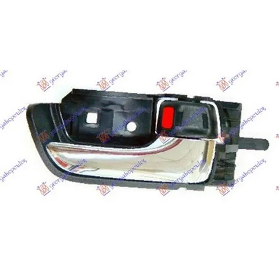 Maner Usa TOYOTA PRIUS 2 2003->2009 Maner usa fata/spate interior cromat/negru dreapta Perioada 2003 2004 2005 2006 2007 2008 2009