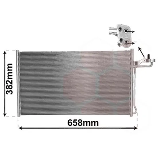 Radiator aer conditionat CITROEN JUMPER 2006-> pentru 2.2 HDi 100, perioada 2006 2007 2008 2009 2010 2011 2012