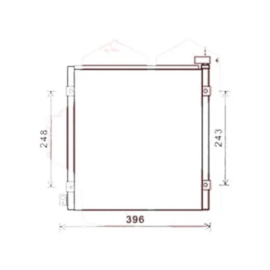 Radiator aer conditionat HYUNDAI H-1 2007-> pentru 2.5 CRDI, perioada 2008 2009 2010 2011 2012 2013