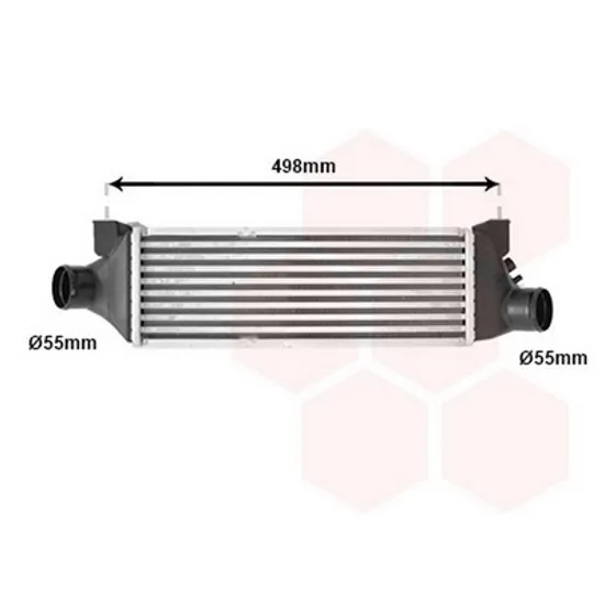 Intercooler FORD TRANSIT 2000->2006 Radiator intercooler 2,0 TDi 2002->2006 (40x12,7x7,3) Perioada 2000 2001 2002 2003 2004 2005 2006