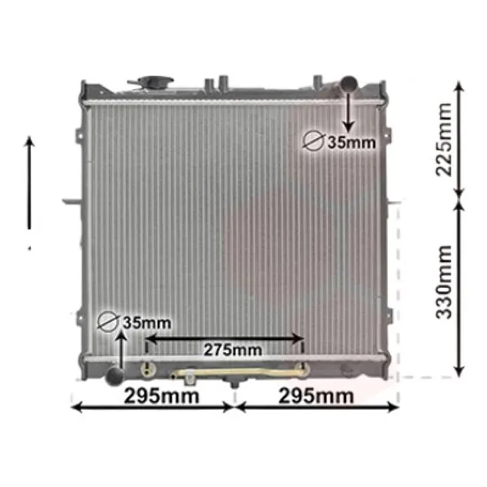 Radiator apa KIA SPORTAGE 1994->2004 pentru 2.0 i 16V, perioada 1999 2000 2001 2002 2003