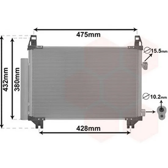 Radiator Aer Conditionat TOYOTA YARIS 2005->2011 Radiator aer conditionat 50x32 Perioada 2005 2006 2007 2008 2009 2010