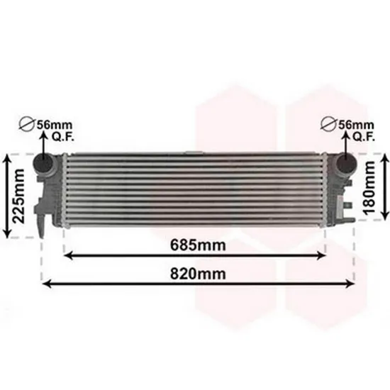 Intercooler MERCEDES VITO W447 2014-> Radiator intercooler 2.2 114/116/119 CDI/BL-T Perioada 2015 2016 2017 2018 2019 2020 2021
