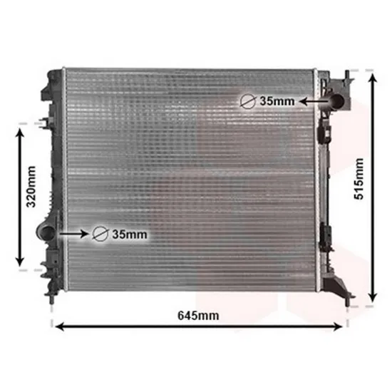 Radiator Motor RENAULT KADJAR 2015-> Radiator apa 1,2 DIG-T manuala benzina 54x47 Perioada 2016 2017 2018 2019