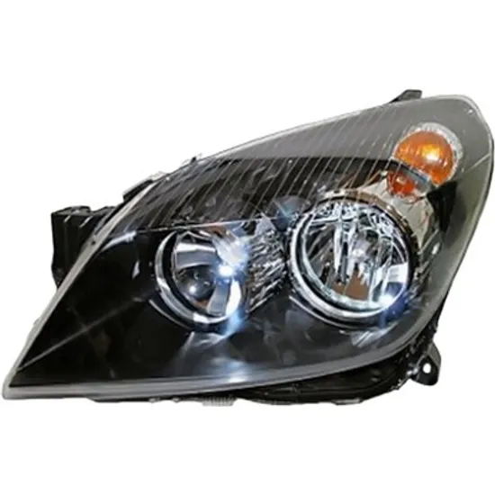 Far stanga OPEL ASTRA H 2004->2014, ASTRA H GTC 2005->2010 perioada 2004 2005 2006 2007 2008 2009 2010 pana la an de fabricatie 02/2007, cu motor reglaj, semnal galben, cu reglaj electric, cu bec H7/H1