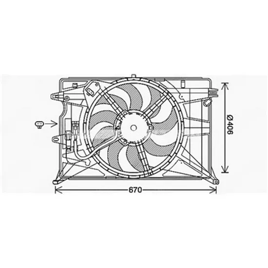 Ventilator Motor FIAT 500X 2014-> Ventilator simplu benzina diesel Perioada 2019 2020 2021 2022 2023 2024