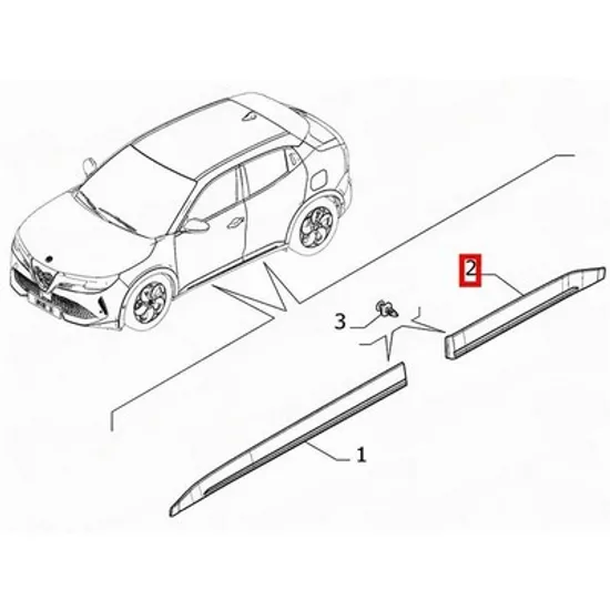 Bandou Usa ALFA ROMEO JUNIOR 2024-> Bandou Usa spate (O) STANGA Perioada 2024 2025