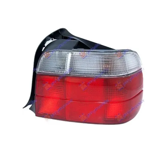 Stop Spate BMW 3 E36 1990->1998 Lampa spate dreapta, rosu/alb, cu soclu si bec, cu lampa ceata, ptr COMPACT, 94->2000 Perioada 1996 1997 1998 1999 2000