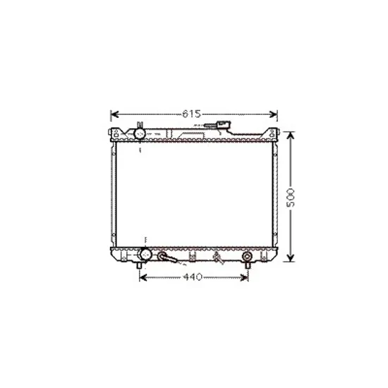 Radiator apa SUZUKI GRAND VITARA 1 1998->2006 pentru 2.7 4x4, 2.7 4x4, perioada 2003