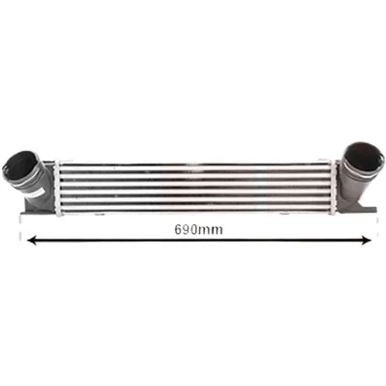 Intercooler BMW 1 Cabriolet E88 2007->2013 120 d 120KW 163CP , pentru motor N47 D20 A, N47 D20 C perioada 2008 2009,2010,2011,2012 2013