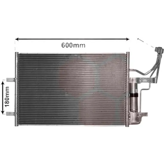 Radiator aer conditionat AUDI A3 Sportback 8VA; 8VF 2012->2020 pentru 2.0 quattro, S3 quattro, perioada 2013 2014 2015 2016 2017 2018