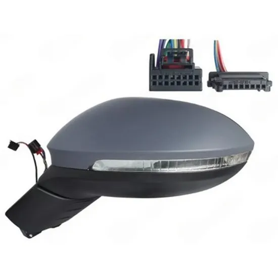 Oglinda VW ID.3 2020-> Oglinda exterioara electrica cu incalzire cu rabatare electrica (cu semnal si lampa podea si senzor de banda) (9+3PIN) STANGA Perioada 2020 2021 2022 2023