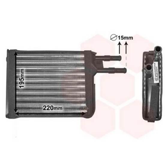 Radiator Incalzire FIAT DUCATO 230 1994->2002 Calorifer (M) cu/fara aer conditionat (220x194)DELPHI TYPE Perioada 1994 1995 1996 1997 1998 1999 2000 2001 2002