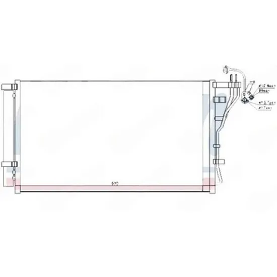 Radiator Aer Conditionat HYUNDAI SONATA 7 2014->2018 Radiator condensator aer conditionat 2.0i-2.4 GDI benzina (695x383x16) Perioada 2017 2018 2019