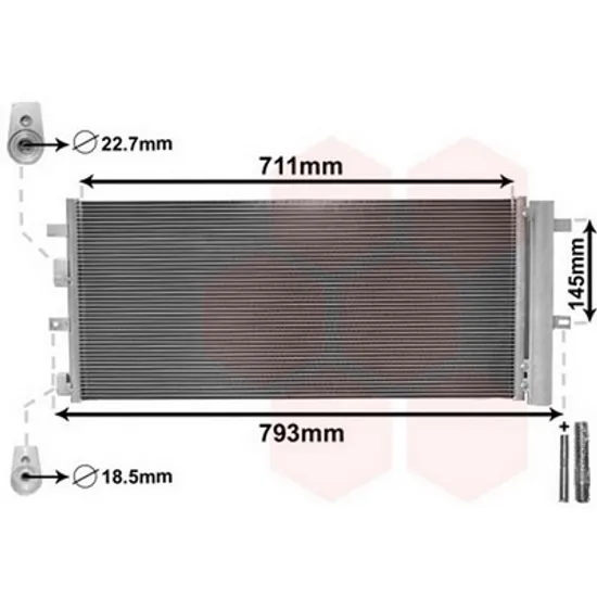 Radiator Aer Conditionat FORD GALAXY 2015-> Radiator aer conditionat benzina-diesel (670x310x16) Perioada 2015 2016 2017 2018 2019 2020 2021