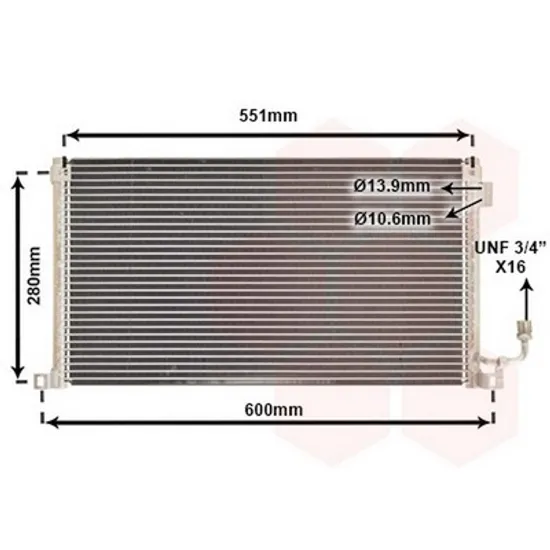 Radiator Aer Conditionat PEUGEOT 106 2 1996->2002 Radiator aer conditionat 54x31 4 Perioada 1996 1997 1998 1999 2000 2001 2002
