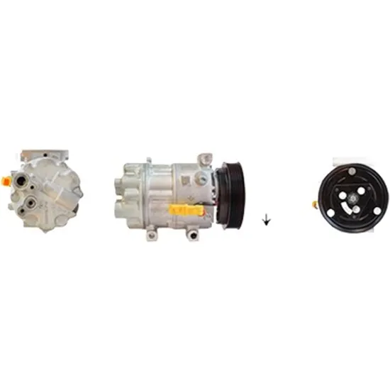Compresor aer conditionat CITROEN C8 2002-> 2.2 HDi 120KW 163CP , pentru motor 4HP (DW12BTED4), 4HR (DW12BTED4) perioada 2007 2008 2009 2010 2011 2012