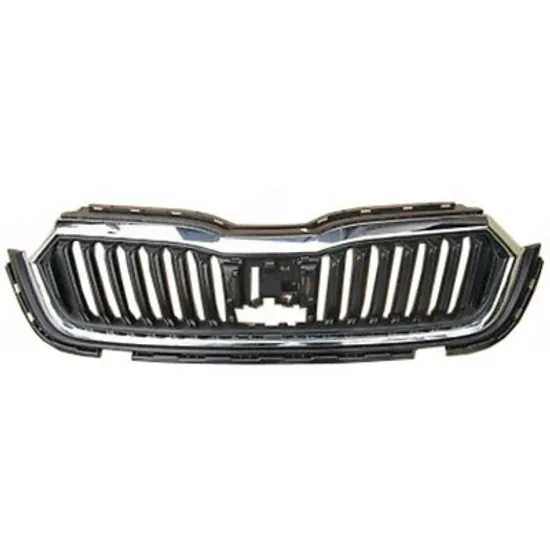Grila Radiator SKODA OCTAVIA 4 2020-> Grila radiator completa cu ornament cromat -2024 Perioada 2020 2021 2022 2023 2024 2025
