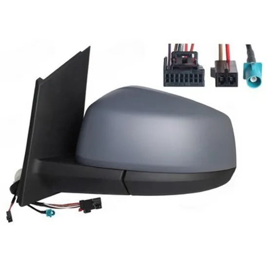 Oglinda VW CADDY 5 2020-> Oglinda exterioara electrica cu incalzire cu rabatare electrica pentru vopsit (cu senzor banda) cu antena (10 PIN) STANGA Perioada 2020 2021 2022 2023 2024 2025