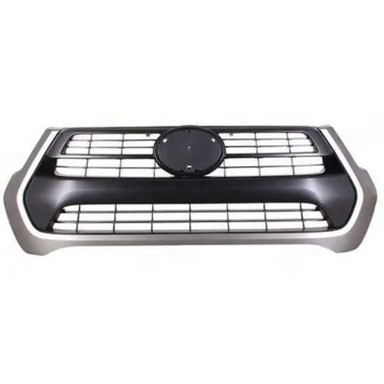 Grila Radiator TOYOTA HILUX 8 2015-> Grila radiator neagra cu ornament argintiu Perioada 2020 2021 2022 2023 2024 2025