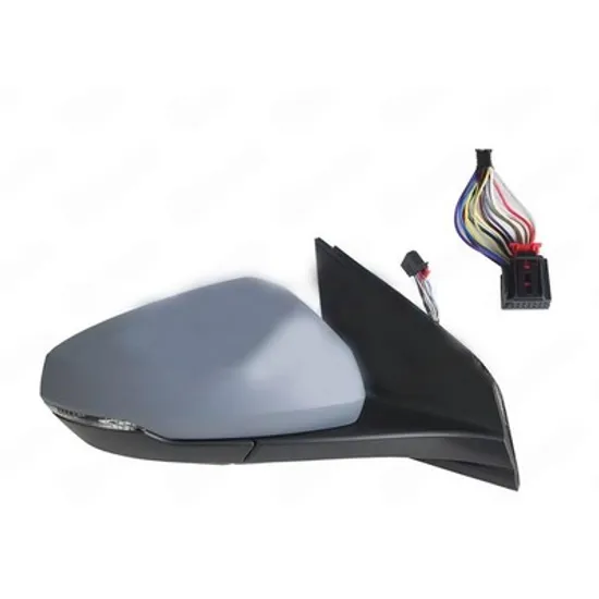Oglinda VW POLO 6 2017-> Oglinda exterioara electrica cu incalzire cu rabatare electrica pentru vopsit (cu memorie) (cu semnal) 12 PIN DREAPTA Perioada 2021 2022 2023 2024 2025