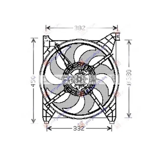 Ventilator Motor HYUNDAI SONATA 4 1998->2005 Electroventilator complet benzina 2001->2005 Perioada 1998 1999 2000 2001 2002 2003 2004 2005