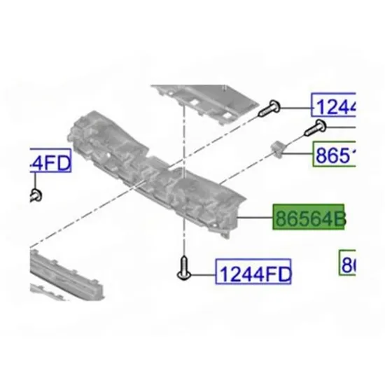Armatura Bara fata KIA PICANTO 3 2024-> Armatura Bara fata plastic (O) Perioada 2024 2025