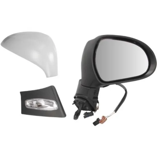 Oglinda exterioara dreapta PEUGEOT 207 2006->2015 perioada 2008 2009 2010 2011 2012 2013 , cu semnal, cu incalzire, cu senzor de temperatura, prevopsit grund