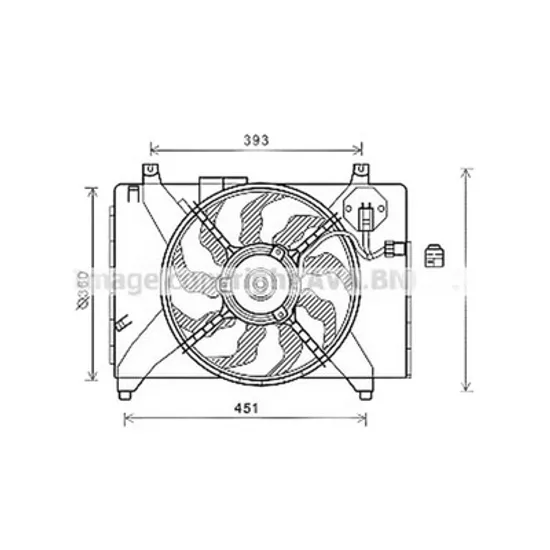 Ventilator Motor HYUNDAI ACCENT 3 SEDAN MC 2005->2012 Electroventilator complet 1.5 CRDi cu aer conditionat, Perioada 2005 2006 2007 2008 2009 2010 2011
