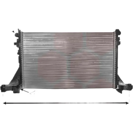 Radiator apa RENAULT MASTER 3 2010-> pentru 2.3 dCi 125 FWD, perioada 2010 2011 2012 2013 2014 2015