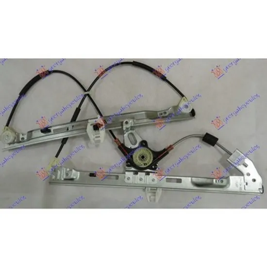 Macara Usa PEUGEOT 206 1998->2007 Macara usa fata pentru 5 usi electrica cu motor dreapta, Perioada 1998 1999 2000 2001 2002 2003 2004
