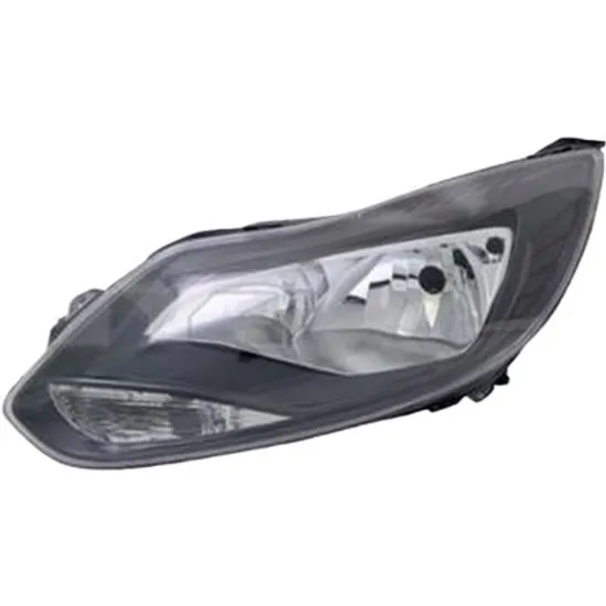 Far stanga FORD FOCUS 3 2010->2019 perioada 2010 2011 2012 2013 2014 2015 2016 2017 2018 pana la an de fabricatie 2015, cu motor reglaj, fumuriu, semnal transparent, cu reglaj electric, cu bec H7/H1