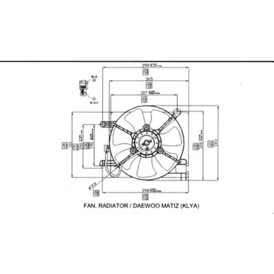 Ventilator Motor DAEWOO MATIZ 1998->2010 Electroventilator complet cu/fara aer conditionat, Perioada 1998 1999 2000 2001 2002 2003 2004 2005 2006