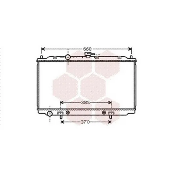 Radiator Motor NISSAN ALMERA 2 2001->2006 Radiator apa 1.8 benzina AUTOMATIC (400x695x16) Perioada 2000 2001 2002 2003 2004 2005 2006