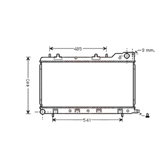 Radiator apa SUBARU FORESTER SG 2002->2008 pentru 2.0 AWD, perioada 2002 2003 2004 2005
