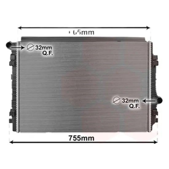 Radiator apa SEAT LEON 2012-> pentru 2.0 TDI, perioada 2012 2013 2014 2015 2016 2017