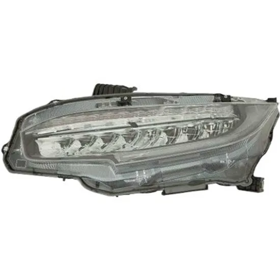 Far stanga HONDA CIVIC 10 2015-> perioada 2015 2016 2017 2018 2019 2020 cu motor reglaj, cu motor electric, fara reglaj inaltime faruri electric, cu lumina de zi, cu bec LED