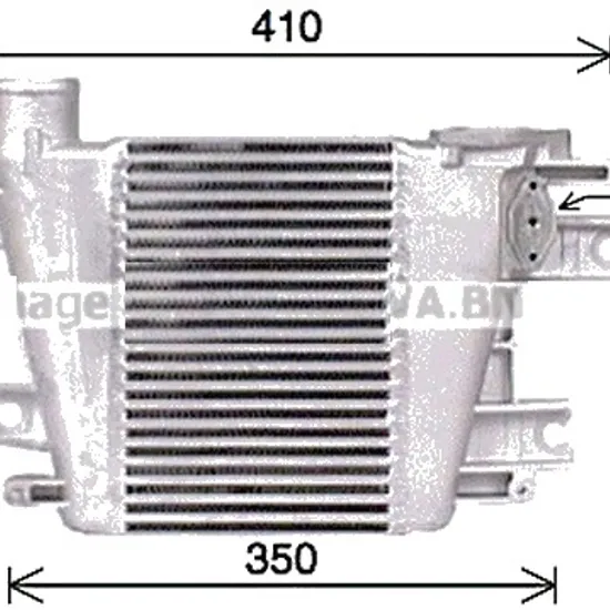 Intercooler NISSAN PATROL 2 1997-> pentru 3.0 DTi, perioada 2000 2001 2002 2003 2004 2005