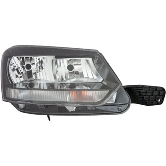 Far dreapta SKODA YETI 2009->2017 perioada 2010 2011 2012 2013 2014 2015 de la an de fabricatie 11/2013, cu motor reglaj, fumuriu, semnal alb, cu reglaj electric, cu bec H7/H7