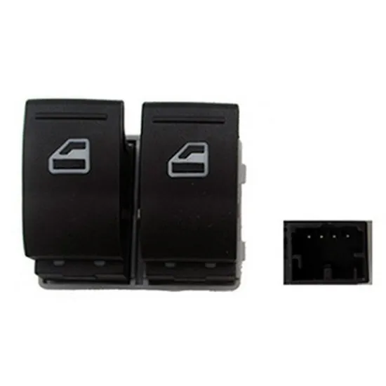 Buton Geamuri VW TRANSPORTER T5 2003->2015 Panou buton comanda geamuri fata dubla 4 pini stanga Perioada 2003 2004 2005 2006 2007 2008 2009 2010 2011 2012 2013 2014