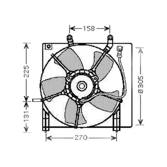 Ventilator Motor HONDA JAZZ 2 2002->2008 Electroventilator radiator complet 2004-> (benzina), Perioada 2004 2005 2006 2007 2008