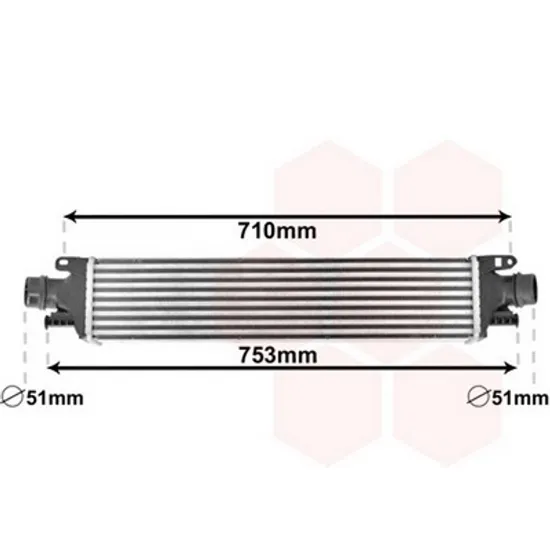 Intercooler CHEVROLET AVEO SEDAN T300 2011-> Radiator intercooler 1,3TD (60x129x64) Perioada 2011 2012 2013 2014 2015 2016 2017